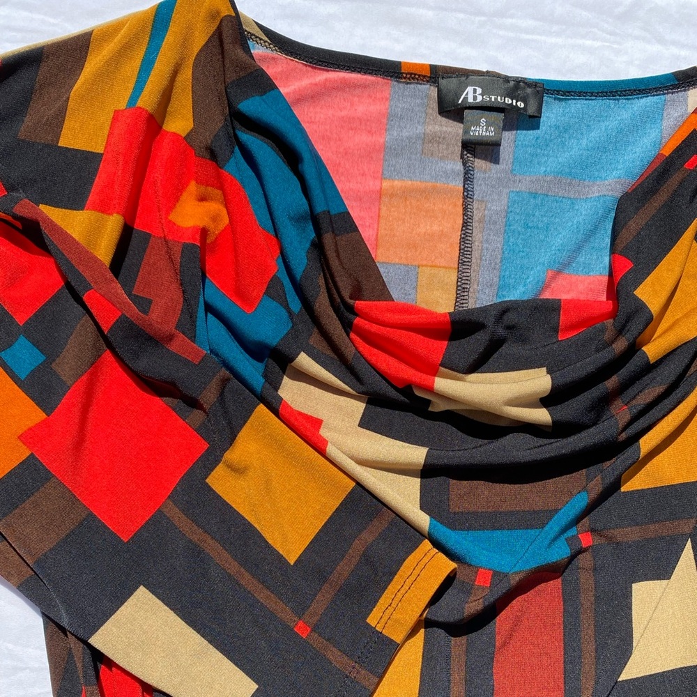 Y2K Cowl Neck Knit Top